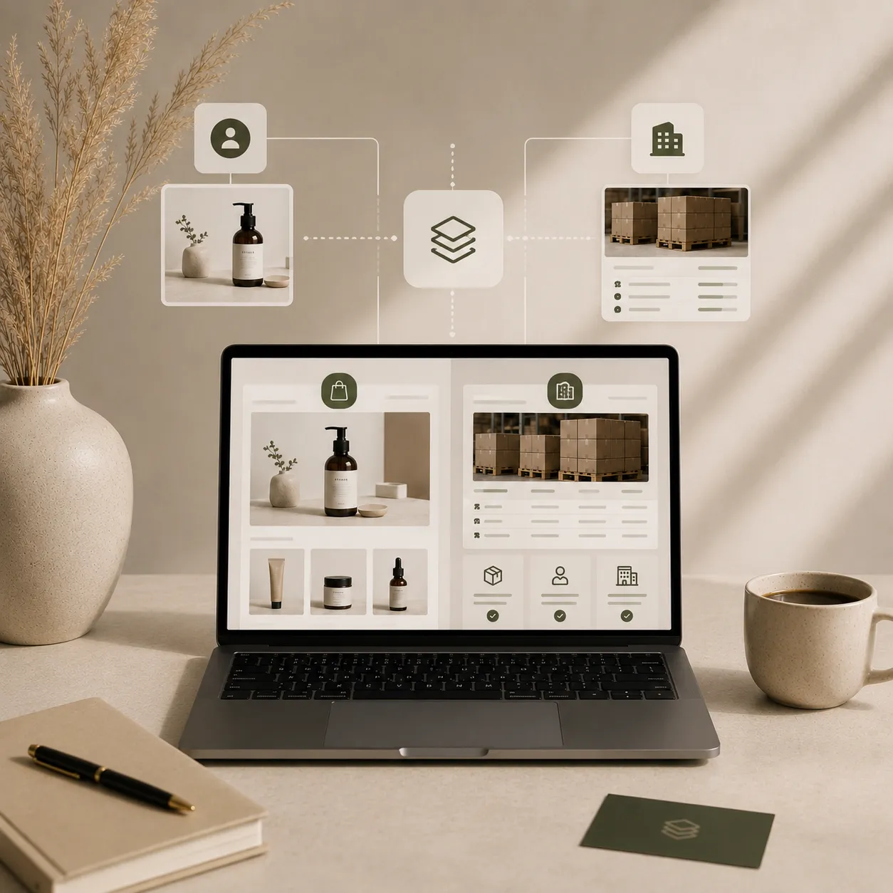 Aparte B2B- en D2C-webshops binnen één commerce-architectuur.webp