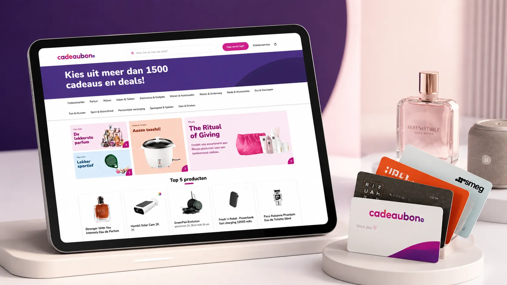 Custom Shopify Plus-inwisselplatform voor gifting & lifestyle | Cadeaubonnen.nl