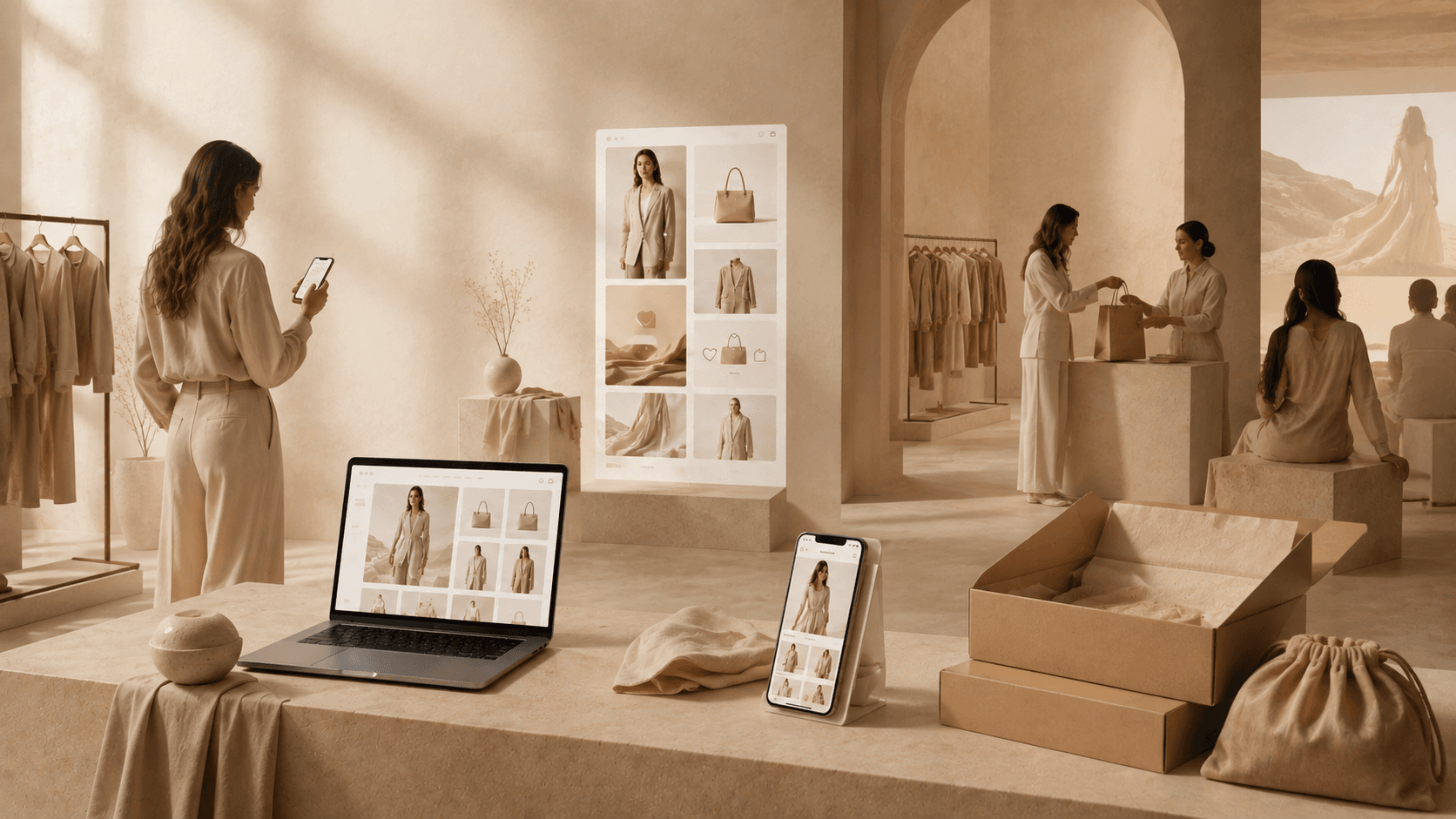 Omnichannel Shopify omgeving voor retail services horeca lessen reserveringen en events