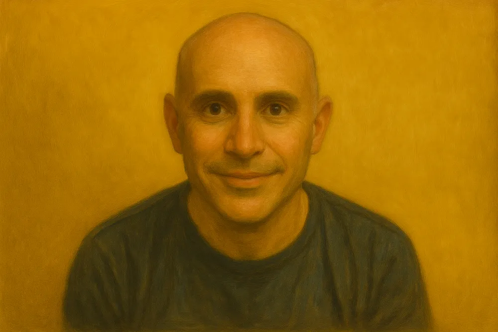 Painting of Roy Rubin co-founder Magento
