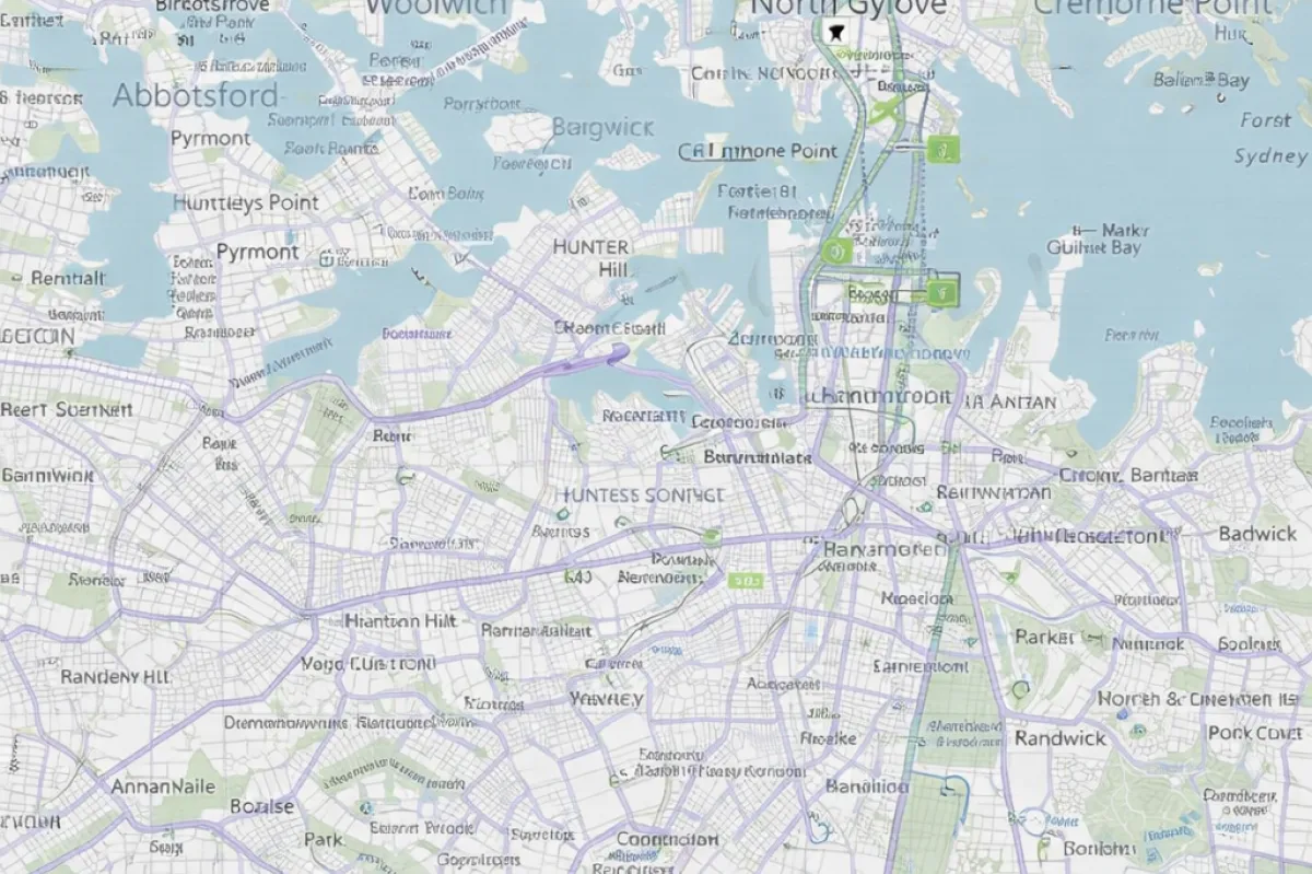 Screenshot van de oude Bing Maps interface uit 2011