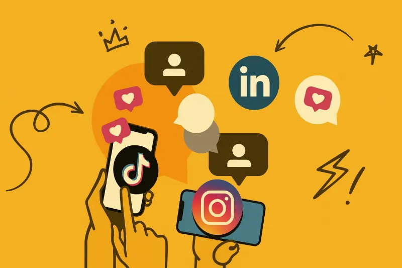 Social Media Icons illustratie