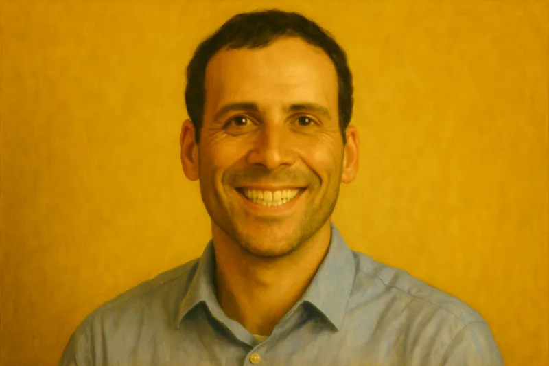 Painting of Yair Miron, CEO of Rise