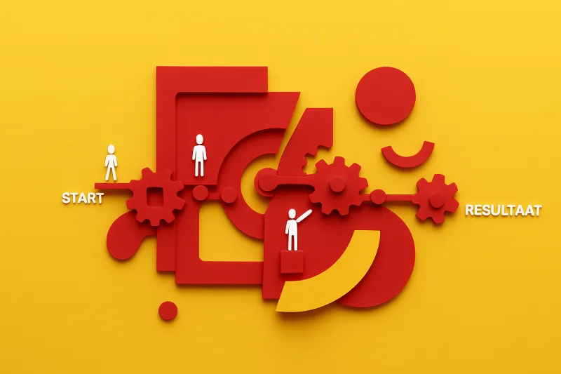 Grafische weergave van de werking tussen de Webflow Designer, Editor en de hosting infrastructuur