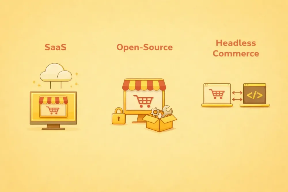 De 3 soorten e-commerce architecturen: SaaS, Open Source en Headless Commerce
