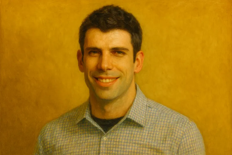 Painting of Mike Rossi, CEO of Smile.io