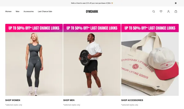 Gymshark Shopify Plus Store Front