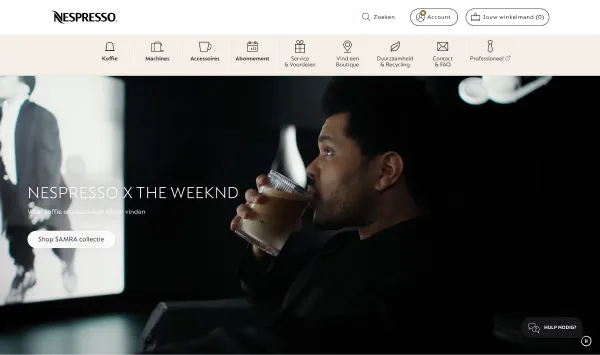 Nespresso Shopify Plus Store Front