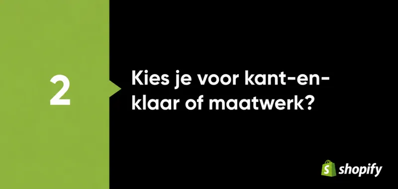 Shopify design keuze tussen premium theme en maatwerk webshop
