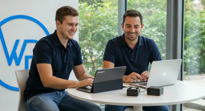 WooCommerce specialisten van bureau WP Agency aan tafel in overleg